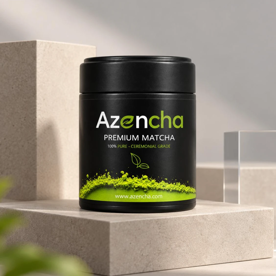 Bột Matcha Azencha Ceremonial Cao Cấp Hộp Thiếc 30g - ảnh 3