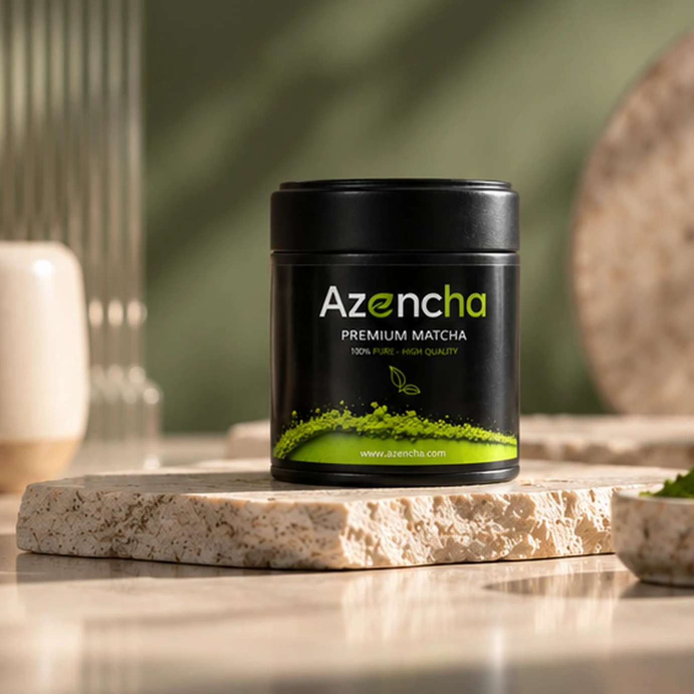 Bột Matcha Azencha Premium Hộp Thiếc 50g - ảnh 4
