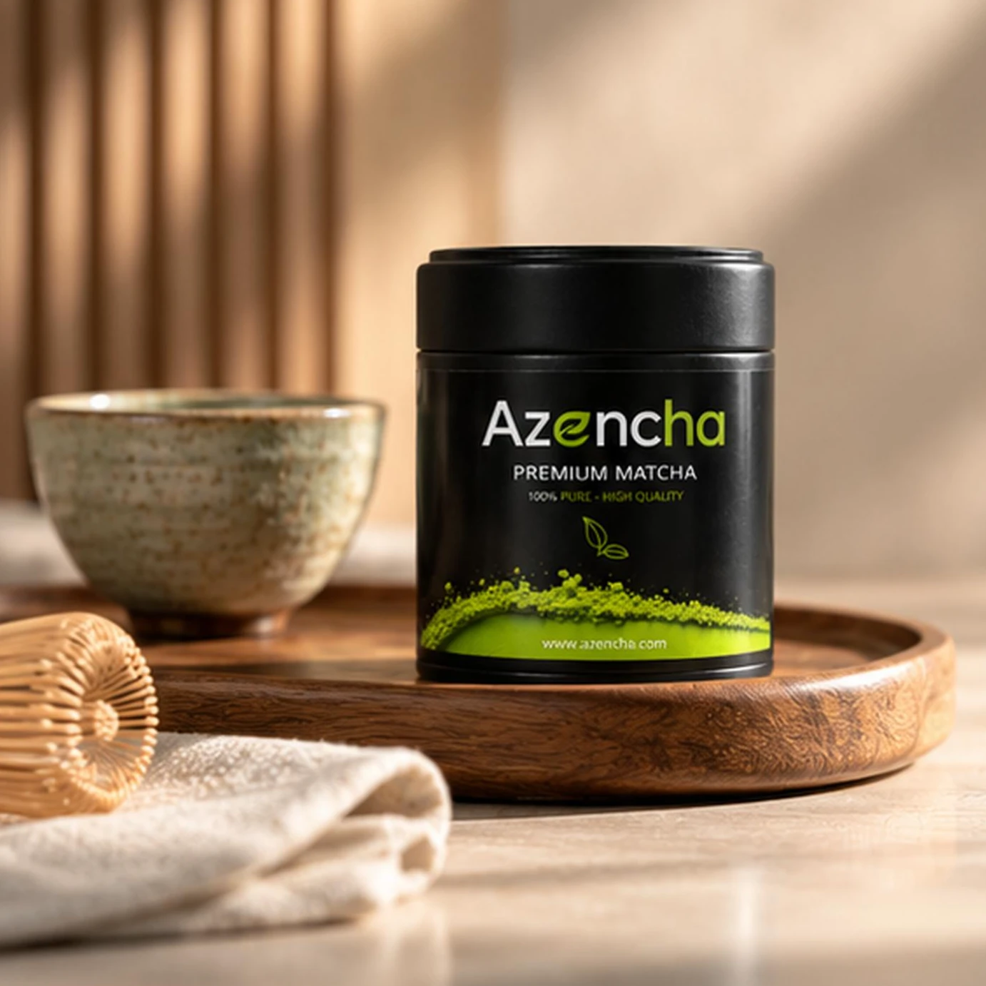 Bột Matcha Azencha Premium Hộp Thiếc 50g - ảnh 5