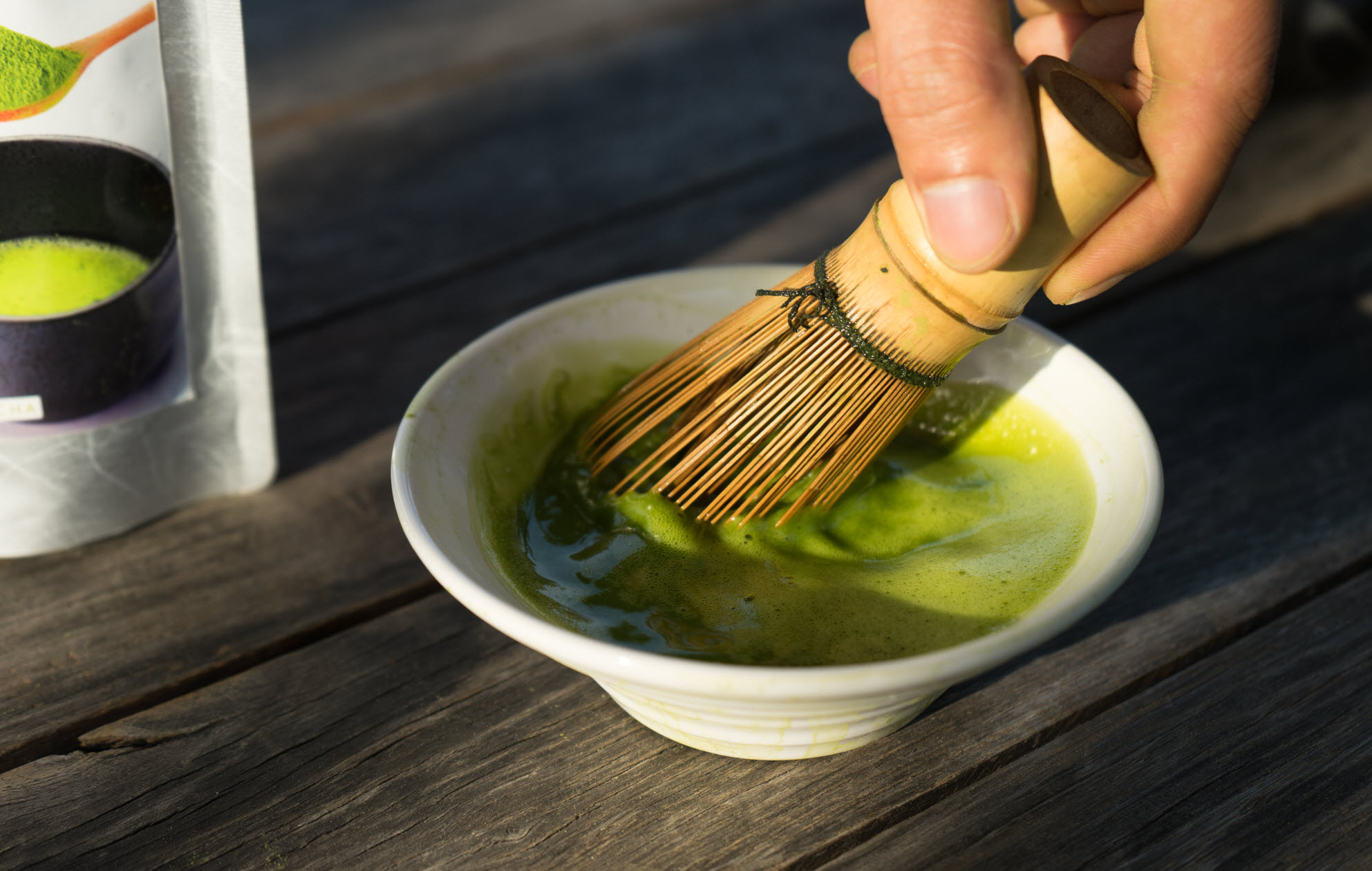 chổi tre Chasen đánh bột Matcha